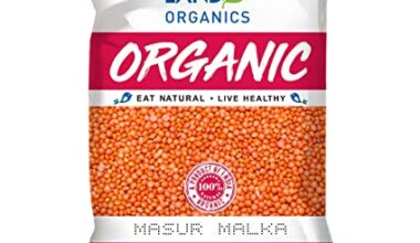 Natureland Organics Malka Masoor Dal / Red Masoor Dal 1 Kg - Organic Dals and Pulses - Organic Food