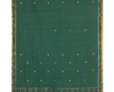 Bottle-Green-color-Cotton-Chanderi-Womens-Traditional-Saree-Saree-5.25-m-without-Blouse