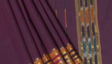 Dark Purple Cotton Chanderi Women’s Traditional Saree ( Saree – 5.3m without Blouse )