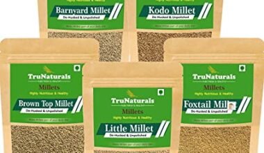 TruNaturals Unpolished 5 Millets Combo Pack Offer 5Kg (1Kg x 5) | Foxtail, Little, Barnyard Millet Rice