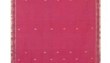 Magenta Cotton Chanderi Women’s Ethnic Saree ( Saree –...
