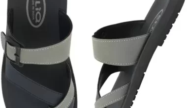 BIRDE Men Stylish Comfortable Breathable Grey Chappal