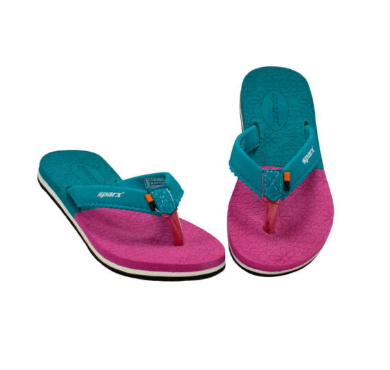 Sparx S.GREEN/PINK LADIES CASUALS SLIPPERS_SFL-1148